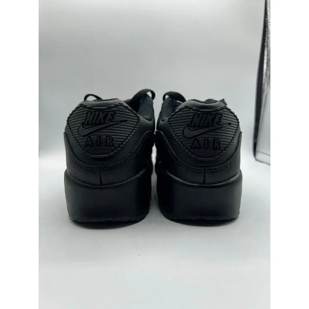 Nike Air Max 90 Leather GS “Triple Black” size 5Y